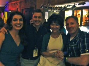 Post-show at Eugene O’Neill Theater Center with Jeff Harnar, Linda Hart & John McDaniel