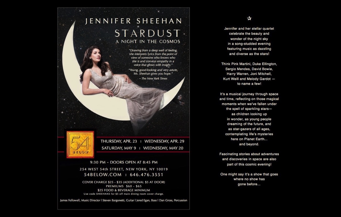 Jennifer Sheehan Stardust Show