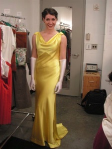Elegant gold dress